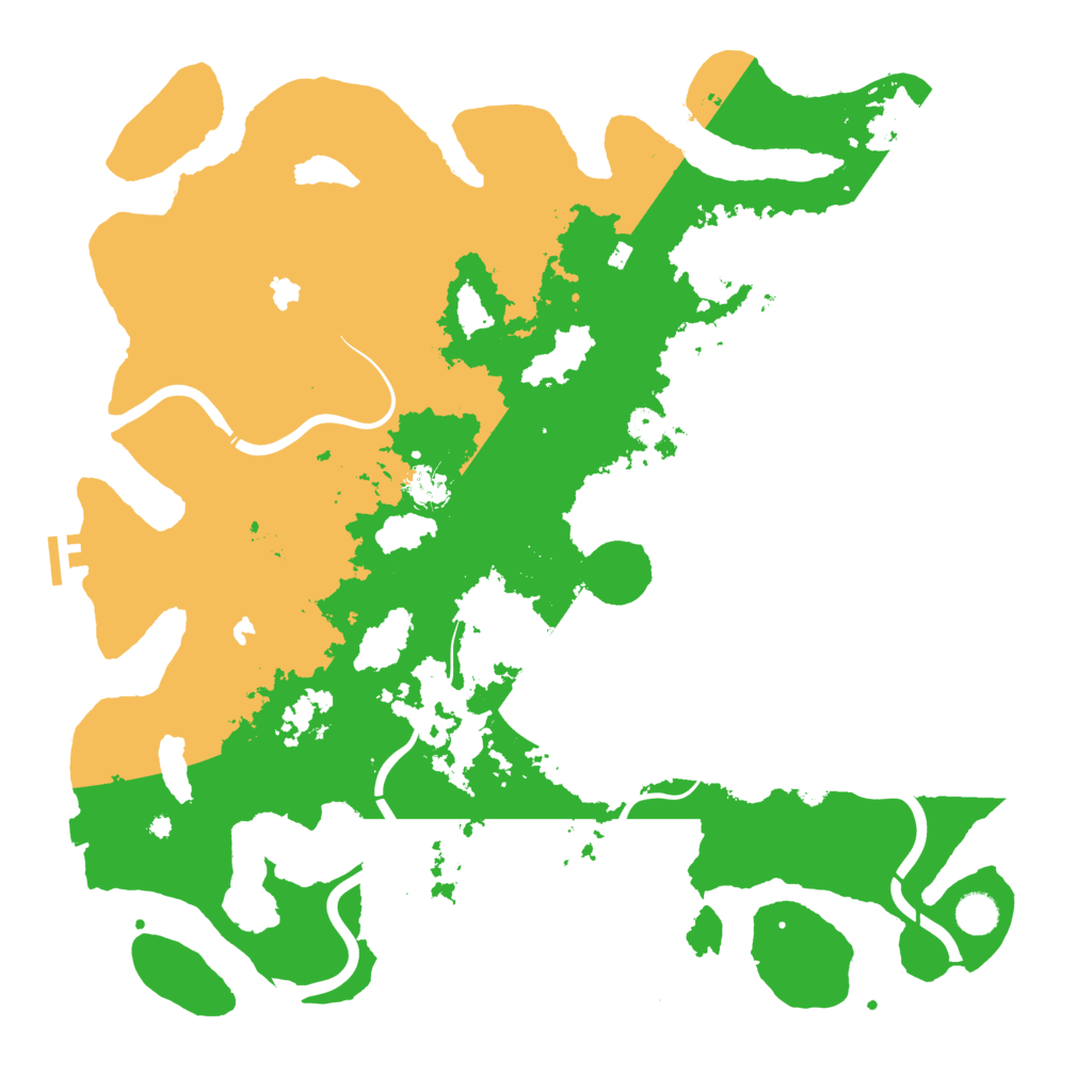 Biome Rust Map: Procedural Map, Size: 4500, Seed: 348254583
