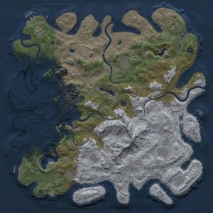 Thumbnail Rust Map: Procedural Map, Size: 5100, Seed: 29362, 17 Monuments