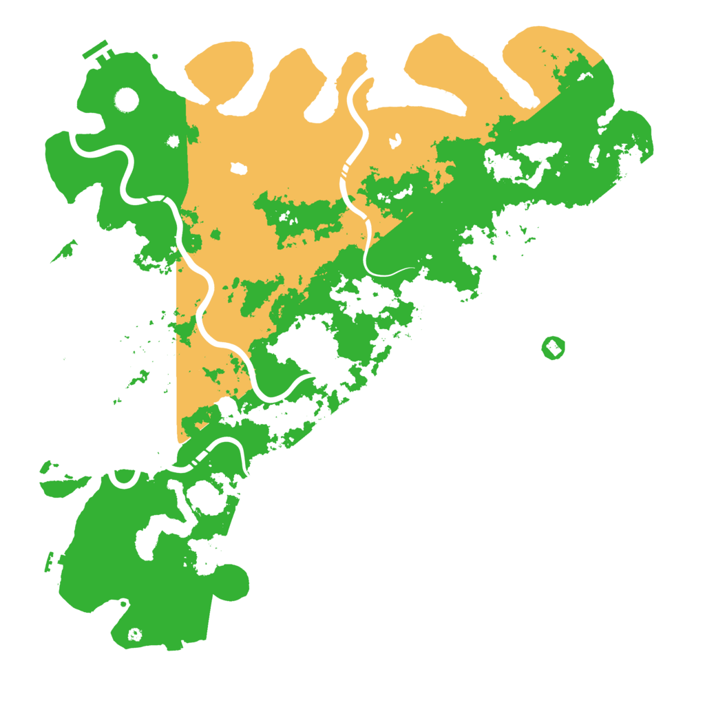 Biome Rust Map: Procedural Map, Size: 5100, Seed: 29362