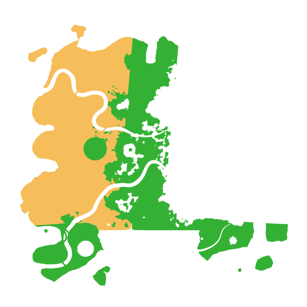 Biome Rust Map: Procedural Map, Size: 3500, Seed: 1859420307