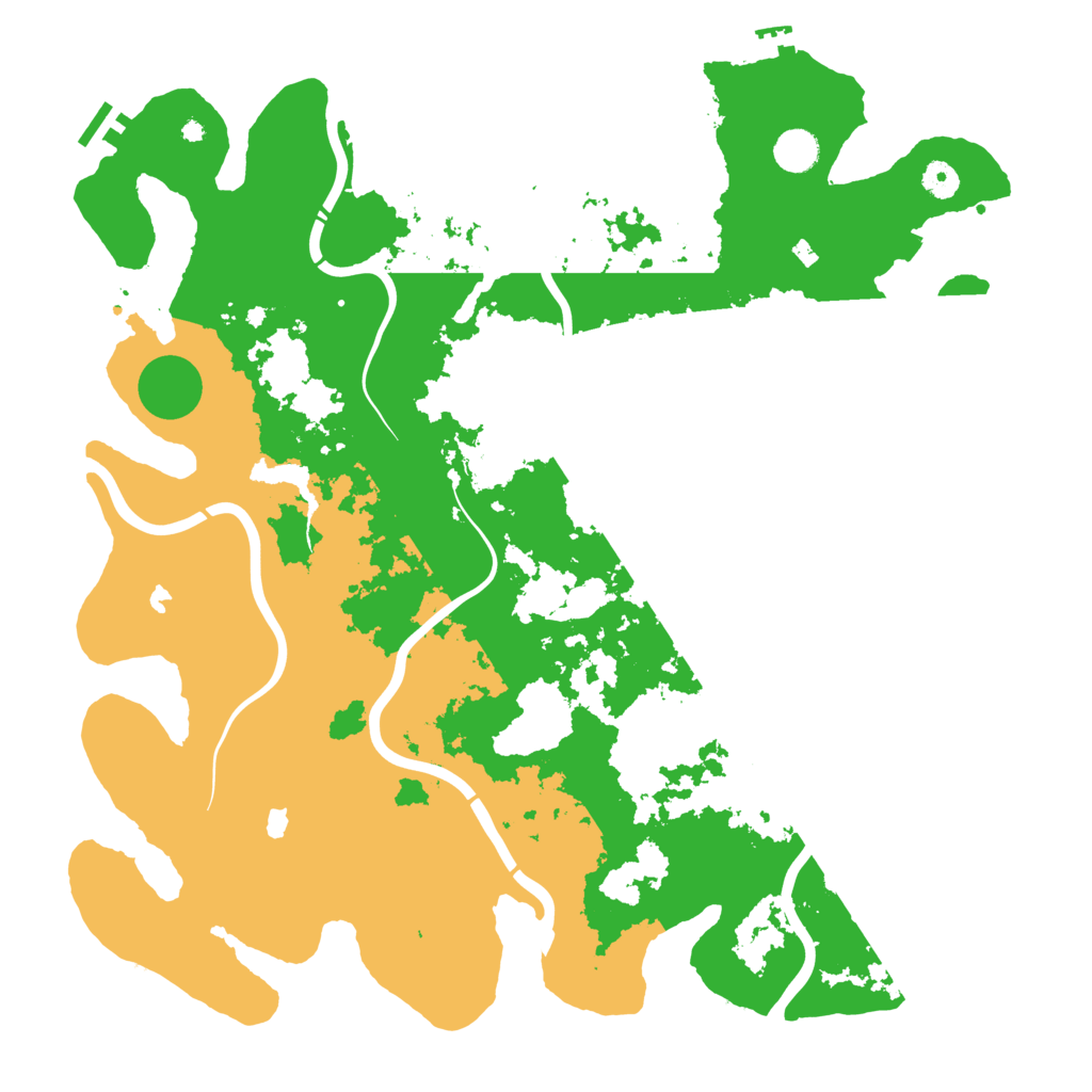 Biome Rust Map: Procedural Map, Size: 4500, Seed: 338434222
