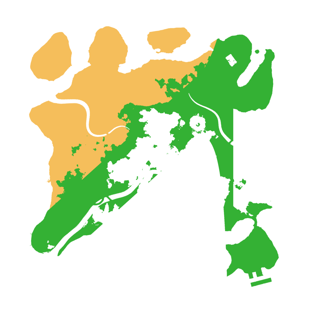 Biome Rust Map: Procedural Map, Size: 3000, Seed: 1910481646