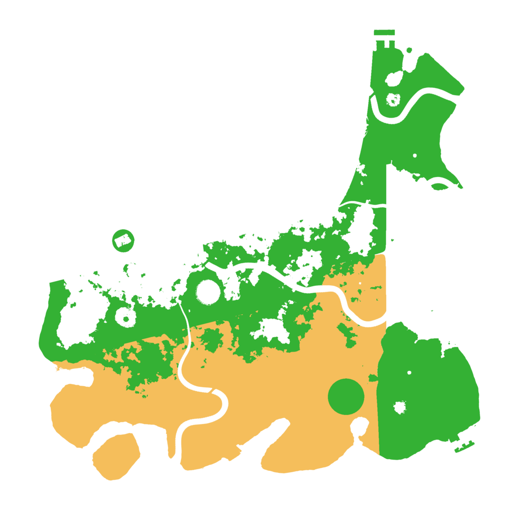 Biome Rust Map: Procedural Map, Size: 3750, Seed: 9118