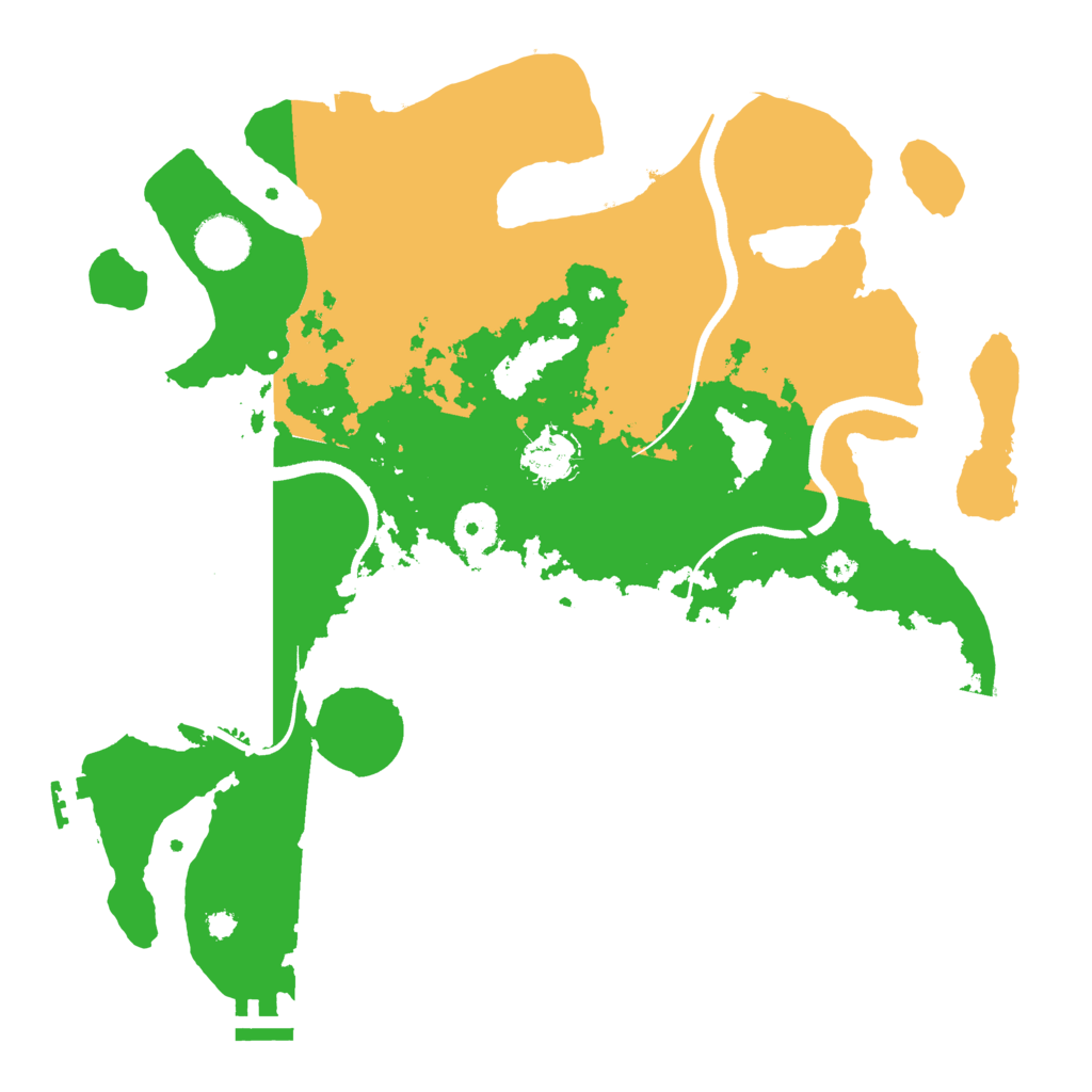 Biome Rust Map: Procedural Map, Size: 3500, Seed: 975822846