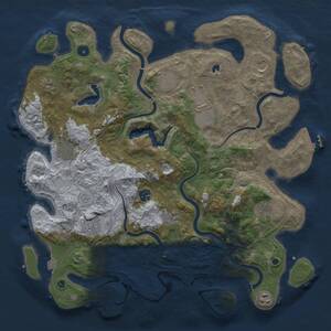 Thumbnail Rust Map: Procedural Map, Size: 4250, Seed: 1394388972, 17 Monuments