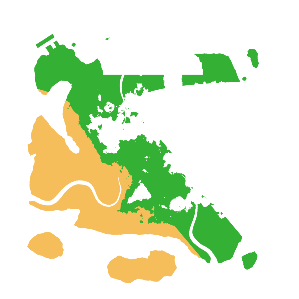 Biome Rust Map: Procedural Map, Size: 3000, Seed: 775202764