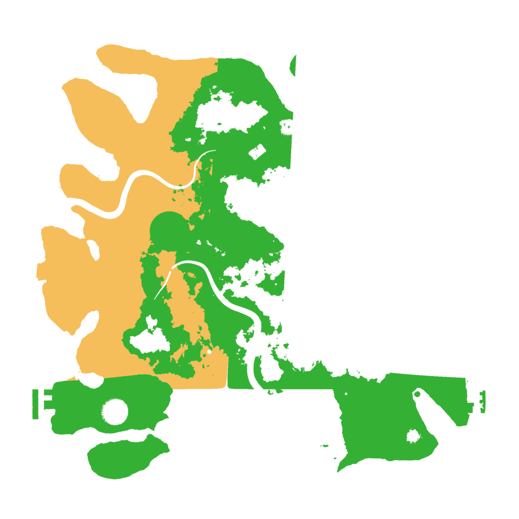 Biome Rust Map: Procedural Map, Size: 3500, Seed: 901955582