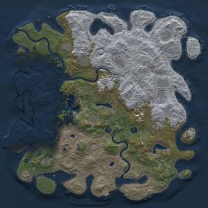 Thumbnail Rust Map: Procedural Map, Size: 4800, Seed: 378599064, 17 Monuments