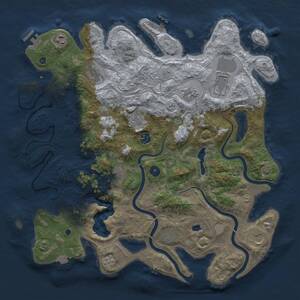 Thumbnail Rust Map: Procedural Map, Size: 4250, Seed: 1437657579, 16 Monuments