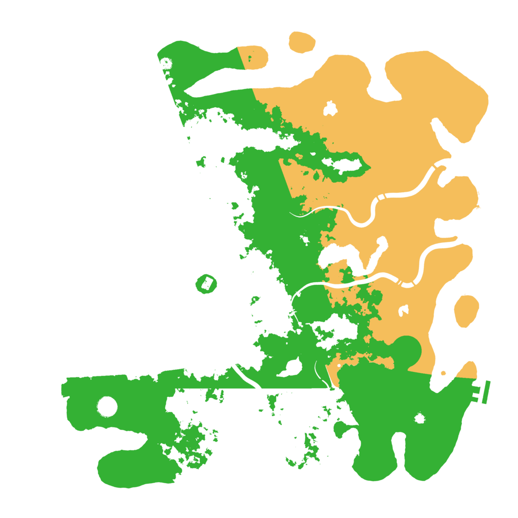 Biome Rust Map: Procedural Map, Size: 4500, Seed: 1263010555