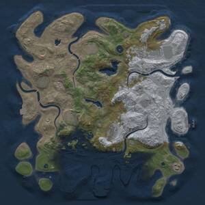 Thumbnail Rust Map: Procedural Map, Size: 4250, Seed: 1461770969, 17 Monuments