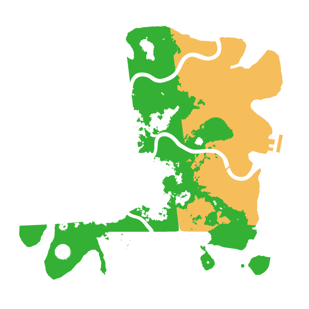 Biome Rust Map: Procedural Map, Size: 3500, Seed: 1828208793