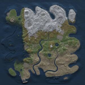 Thumbnail Rust Map: Procedural Map, Size: 3750, Seed: 892043908, 15 Monuments