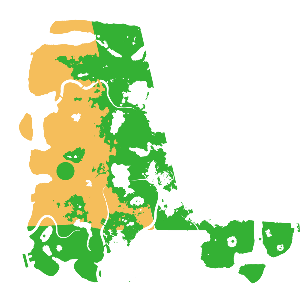 Biome Rust Map: Procedural Map, Size: 4500, Seed: 376401106