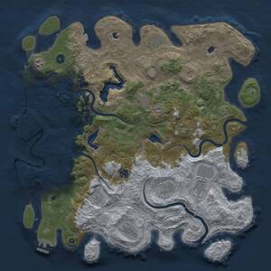 Thumbnail Rust Map: Procedural Map, Size: 4500, Seed: 178854183, 17 Monuments