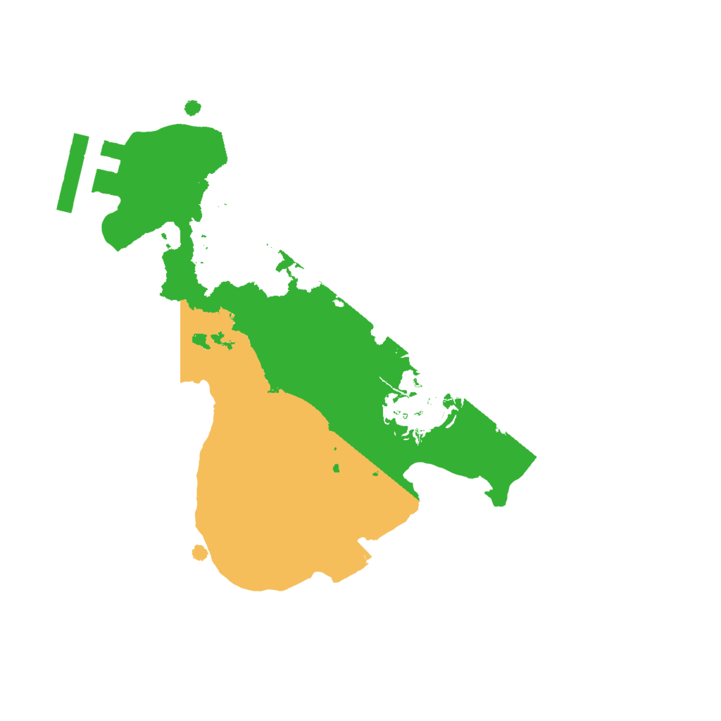 Biome Rust Map: Procedural Map, Size: 1850, Seed: 201587