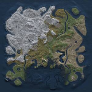 Thumbnail Rust Map: Procedural Map, Size: 4250, Seed: 1403884298, 15 Monuments