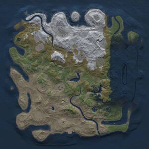 Thumbnail Rust Map: Procedural Map, Size: 4250, Seed: 483483094, 16 Monuments