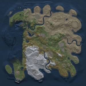 Thumbnail Rust Map: Procedural Map, Size: 4250, Seed: 222846556, 17 Monuments