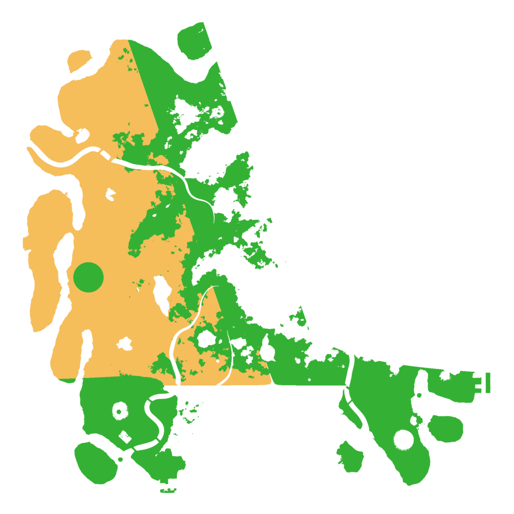 Biome Rust Map: Procedural Map, Size: 4500, Seed: 5563581