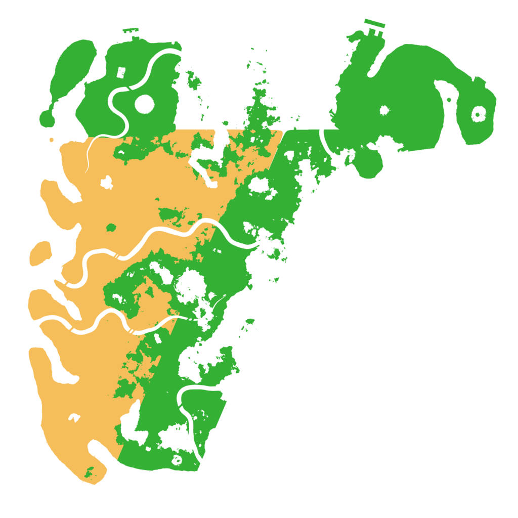 Biome Rust Map: Procedural Map, Size: 5000, Seed: 54322129