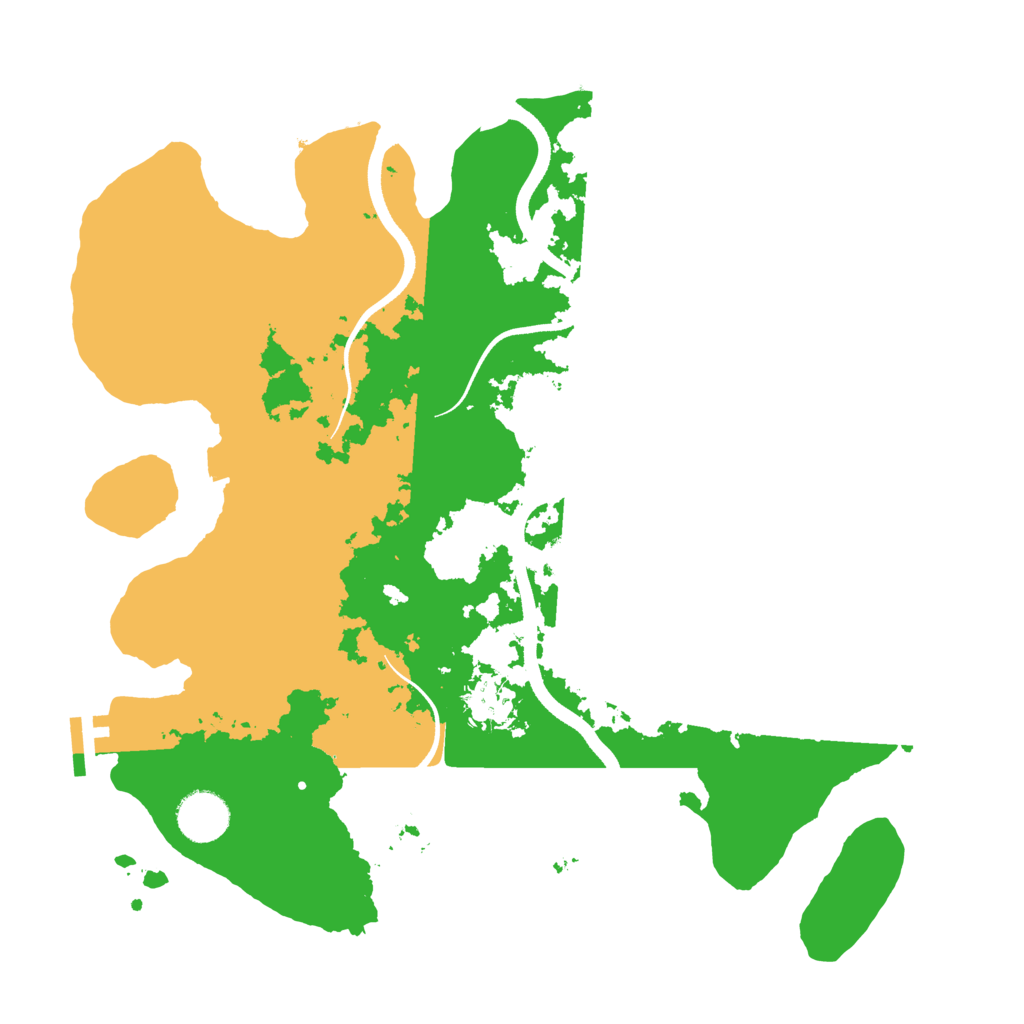 Biome Rust Map: Procedural Map, Size: 3500, Seed: 1342719189