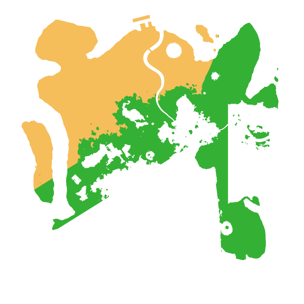 Biome Rust Map: Procedural Map, Size: 3500, Seed: 1951762373
