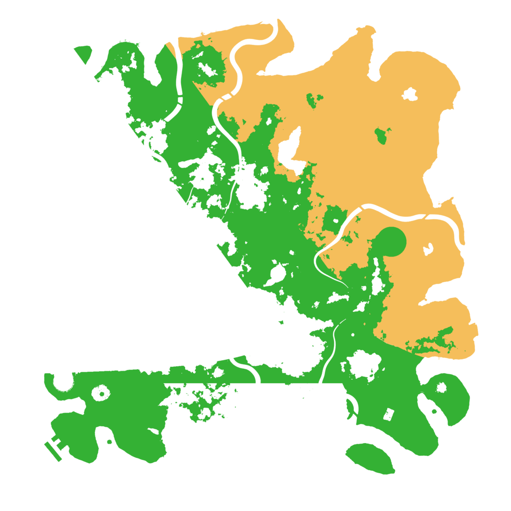 Biome Rust Map: Procedural Map, Size: 4500, Seed: 840078575