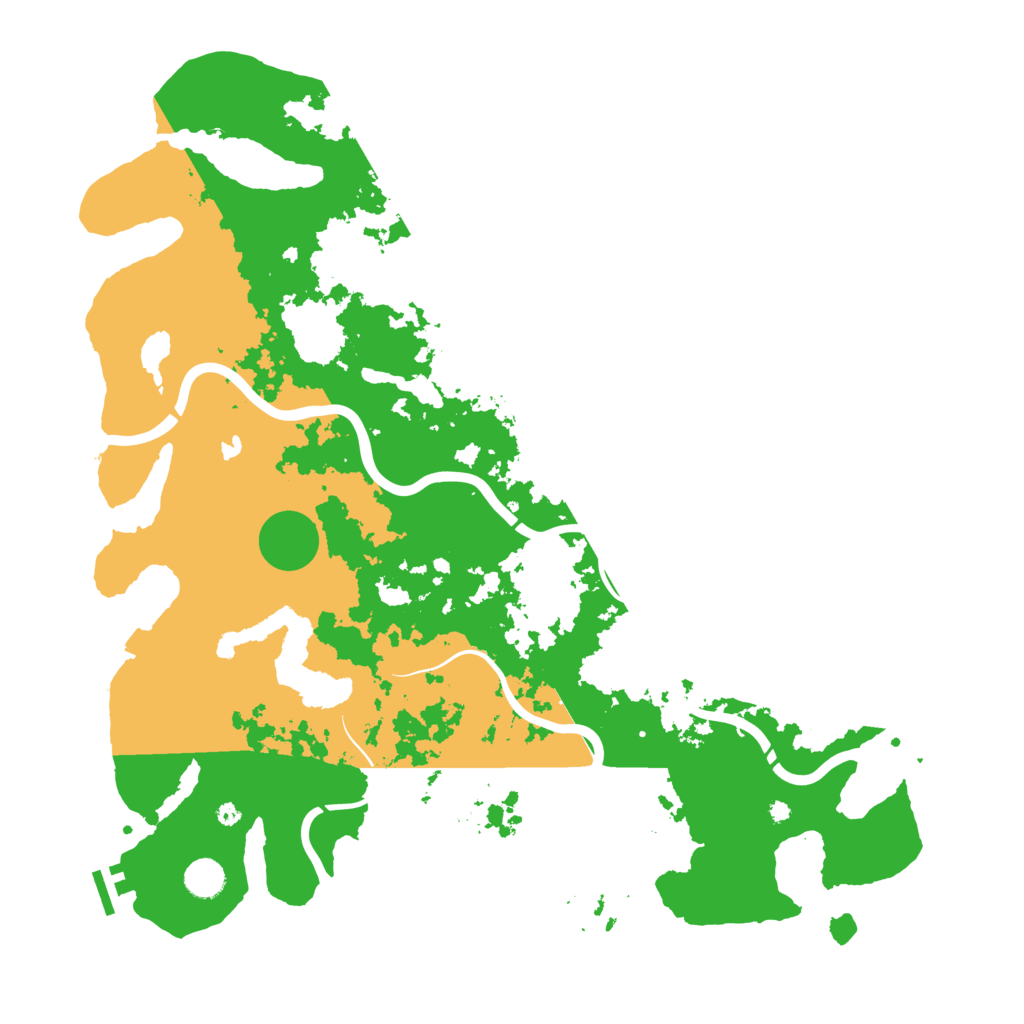 Biome Rust Map: Procedural Map, Size: 4500, Seed: 3157