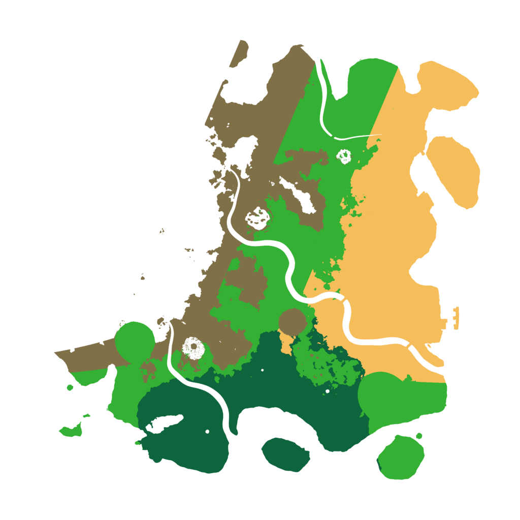Biome Rust Map: Procedural Map, Size: 3500, Seed: 496666200