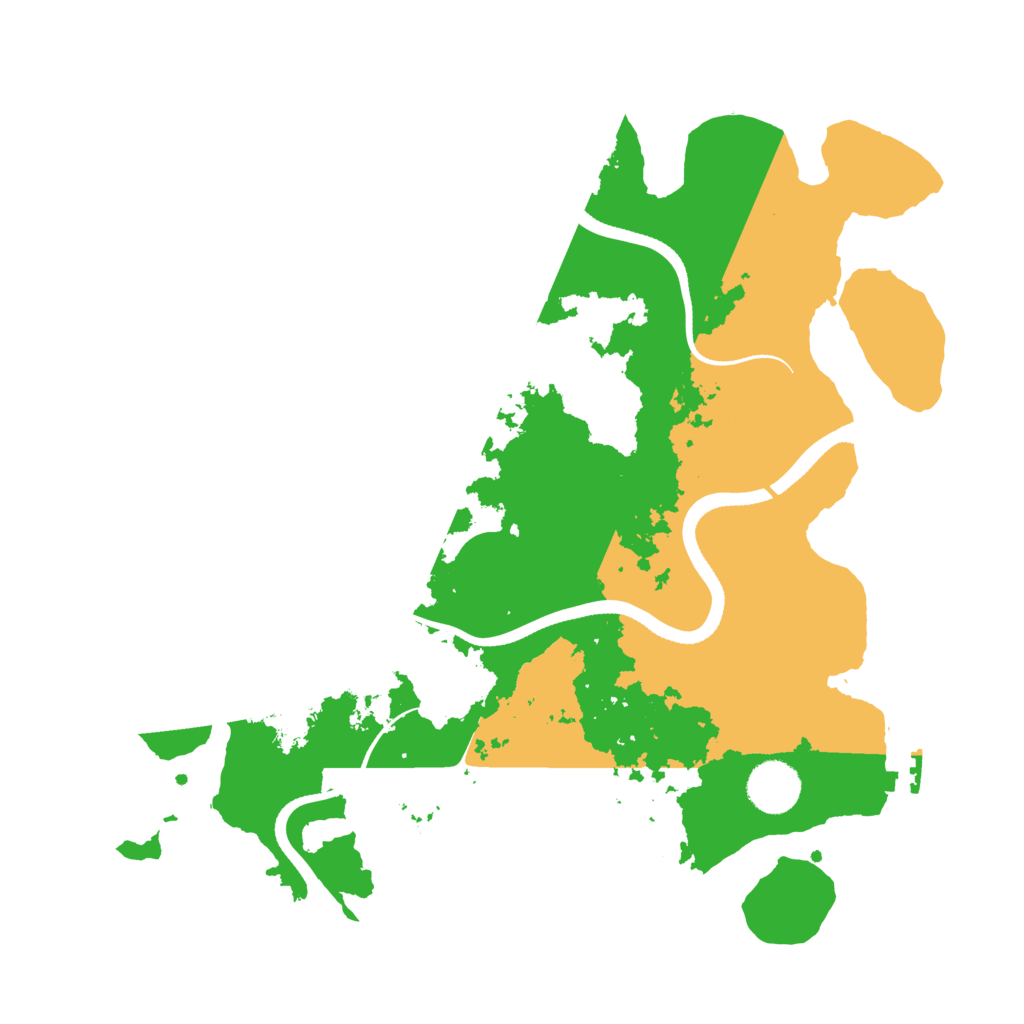 Biome Rust Map: Procedural Map, Size: 3500, Seed: 496666200