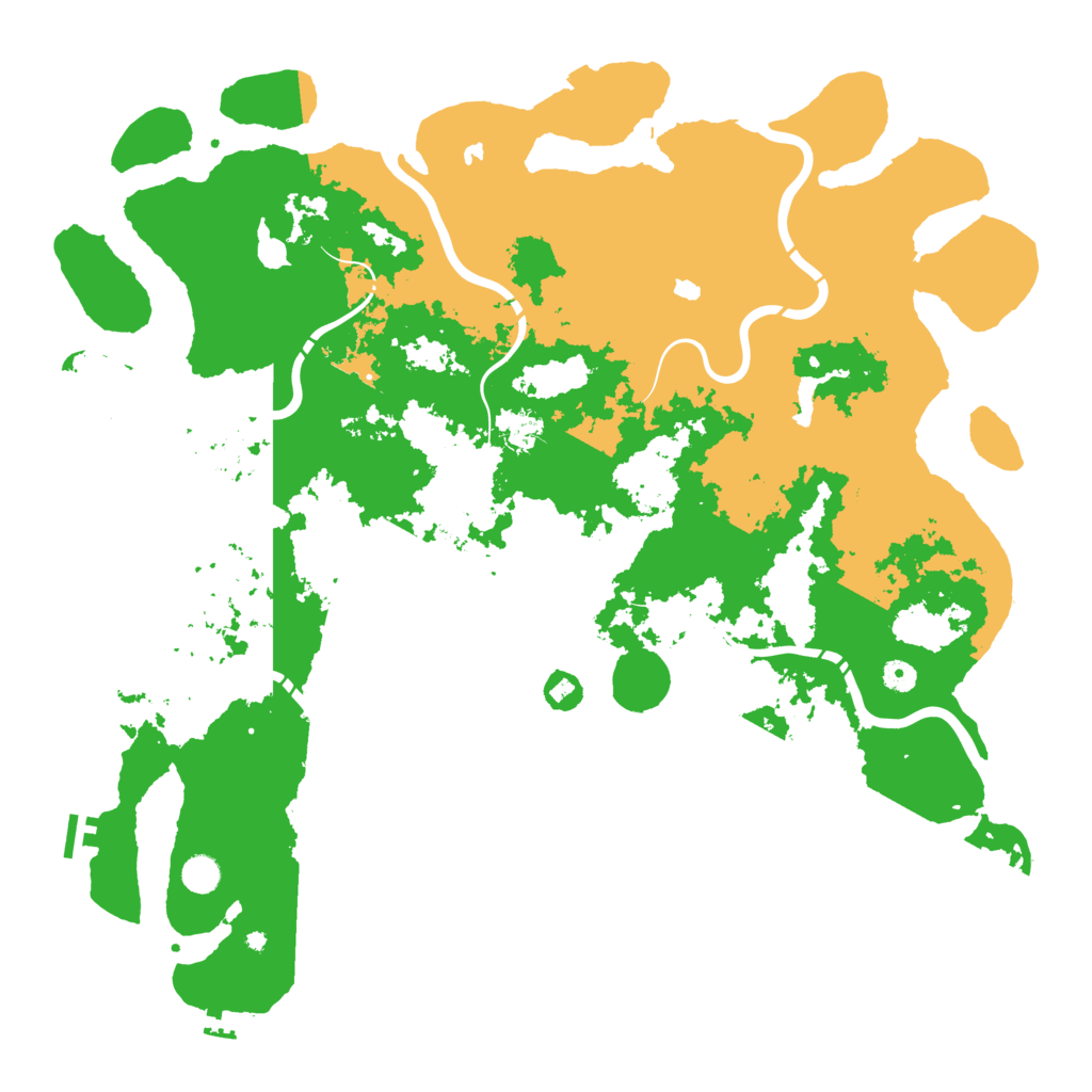 Biome Rust Map: Procedural Map, Size: 5000, Seed: 516416667