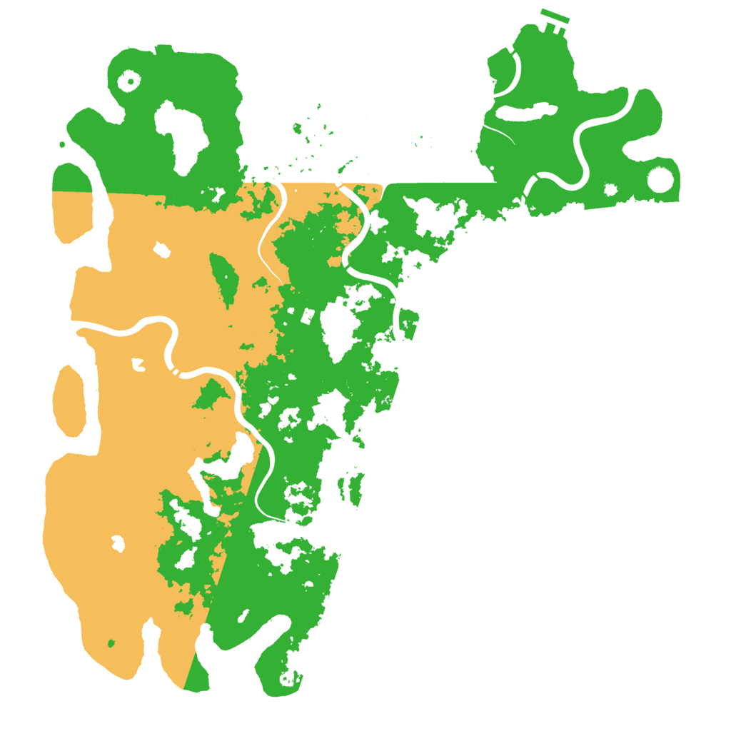 Biome Rust Map: Procedural Map, Size: 5000, Seed: 1077604400