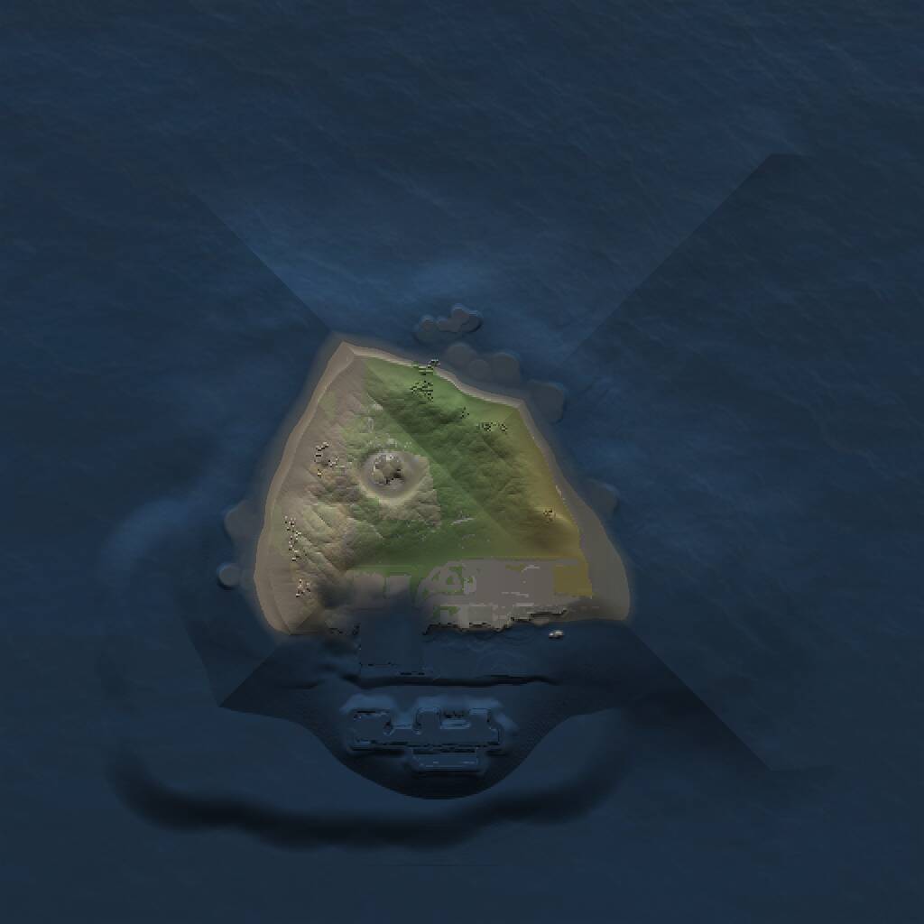 Rust Map: Procedural Map, Size: 1000, Seed: 595453100, 2 Monuments