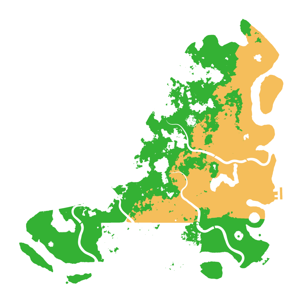 Biome Rust Map: Procedural Map, Size: 5000, Seed: 5553000