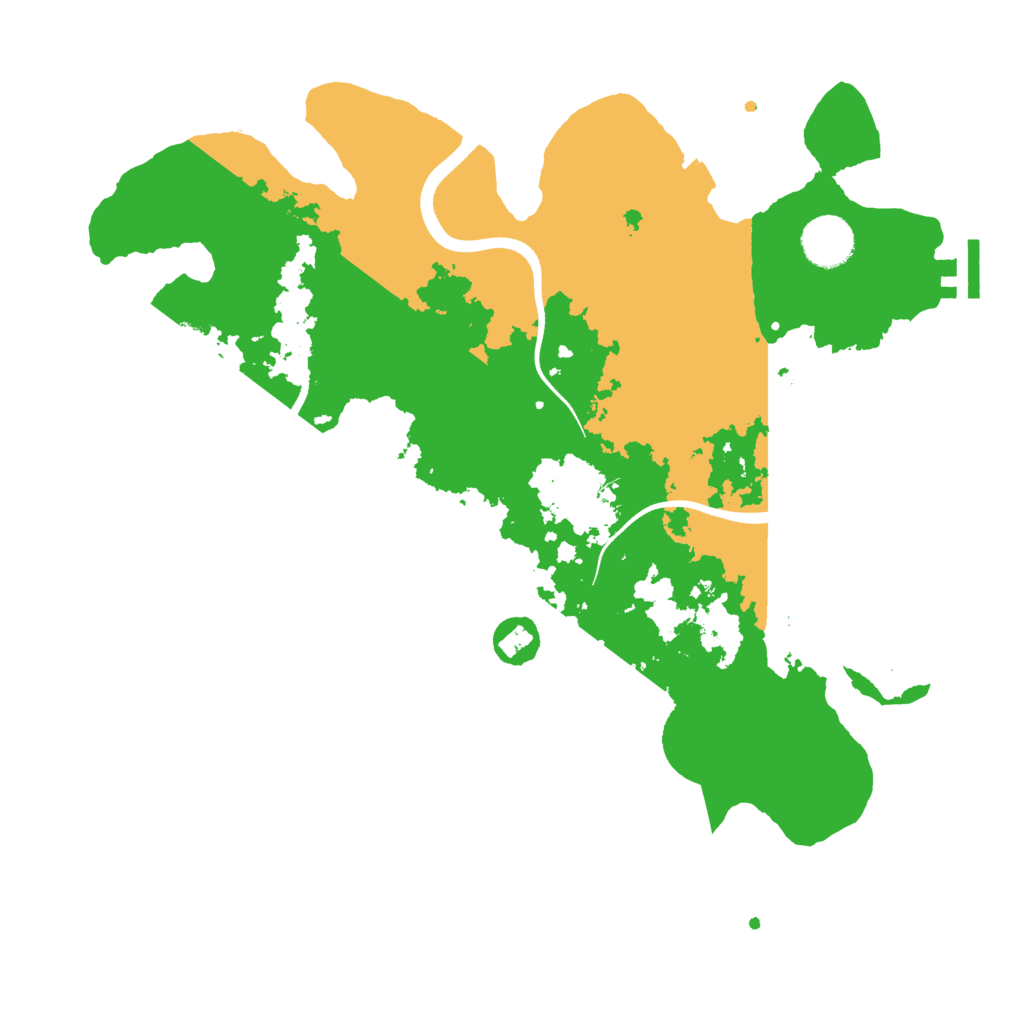Biome Rust Map: Procedural Map, Size: 3500, Seed: 497238431