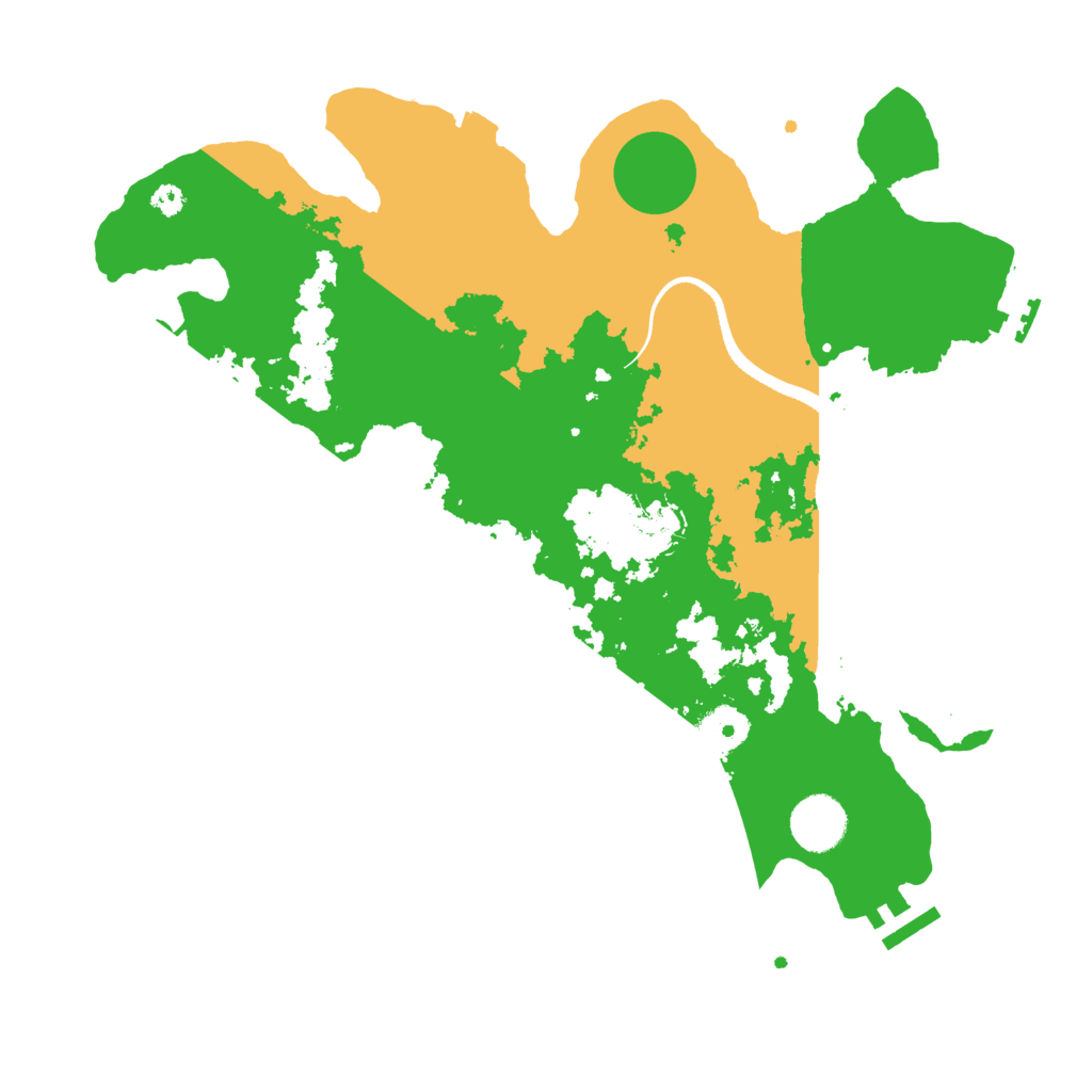 Biome Rust Map: Procedural Map, Size: 3500, Seed: 497238431