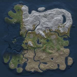 Thumbnail Rust Map: Procedural Map, Size: 4250, Seed: 631540359, 16 Monuments