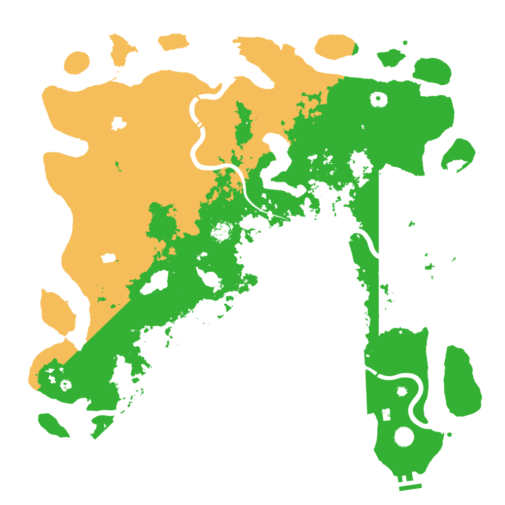 Biome Rust Map: Procedural Map, Size: 4500, Seed: 1786512720