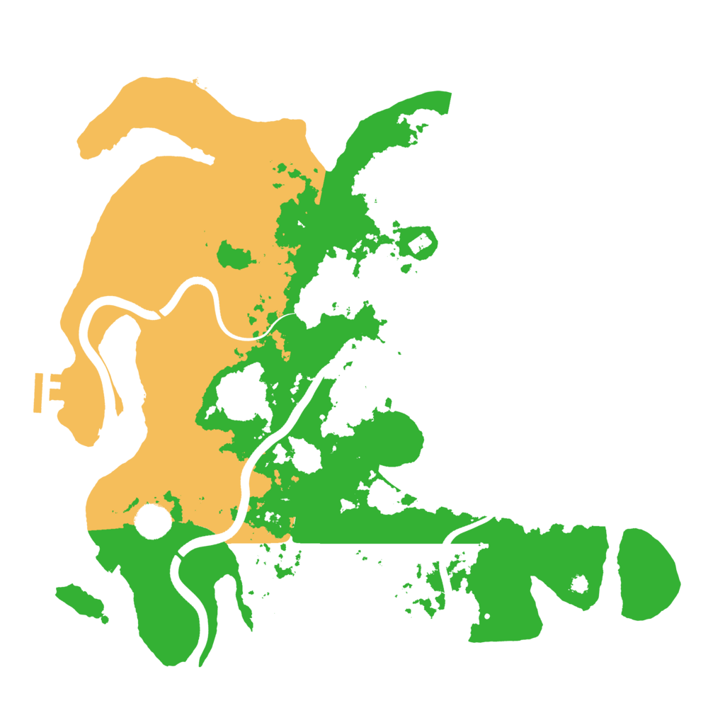 Biome Rust Map: Procedural Map, Size: 3700, Seed: 829833185