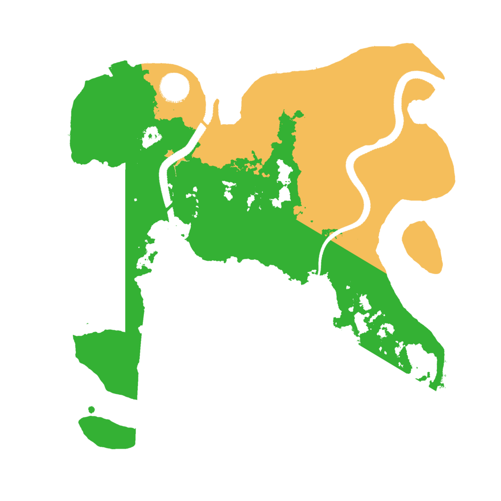 Biome Rust Map: Procedural Map, Size: 3000, Seed: 286636623