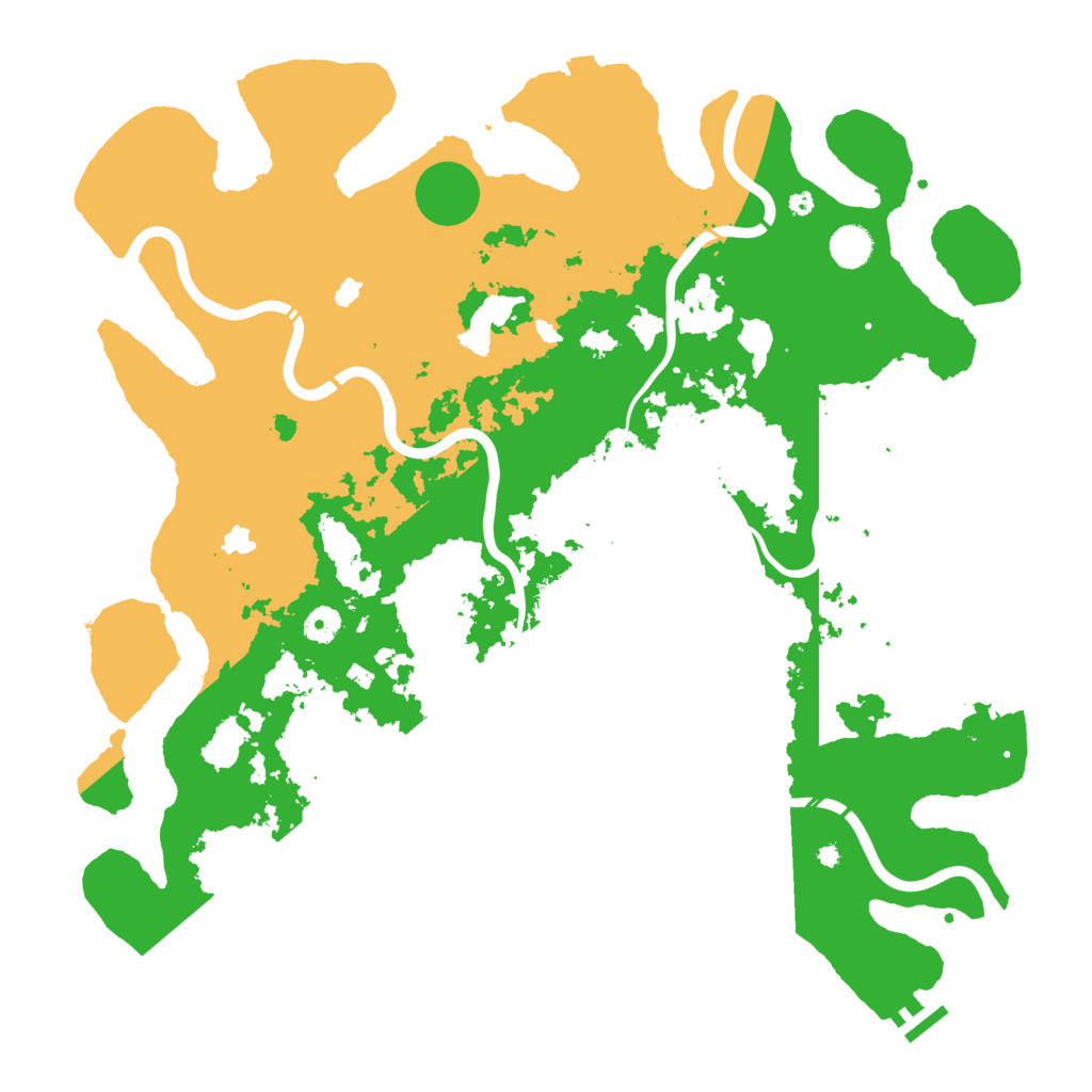 Biome Rust Map: Procedural Map, Size: 4500, Seed: 21025