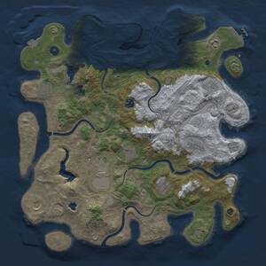 Thumbnail Rust Map: Procedural Map, Size: 4250, Seed: 1571020788, 16 Monuments