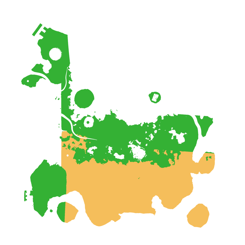 Biome Rust Map: Procedural Map, Size: 3500, Seed: 59253776