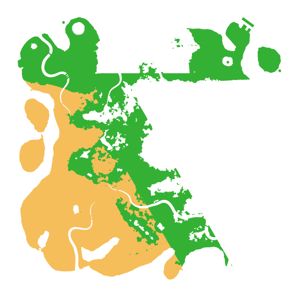 Biome Rust Map: Procedural Map, Size: 4300, Seed: 87451265