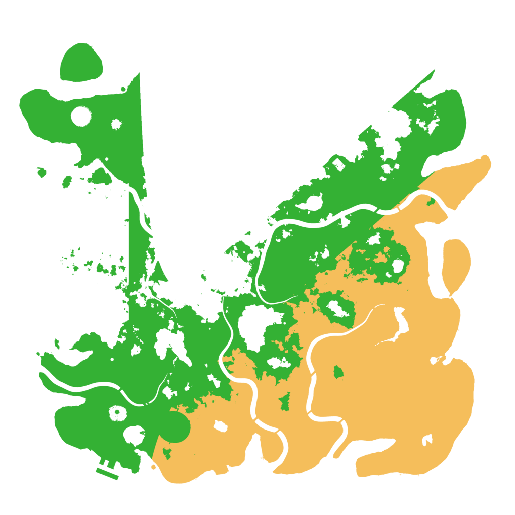 Biome Rust Map: Procedural Map, Size: 4500, Seed: 545813219