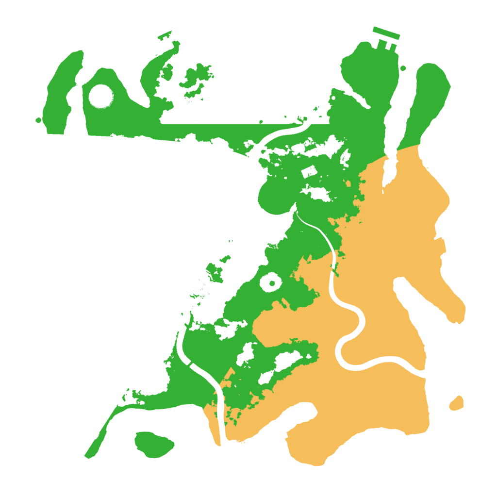 Biome Rust Map: Procedural Map, Size: 3650, Seed: 54208402