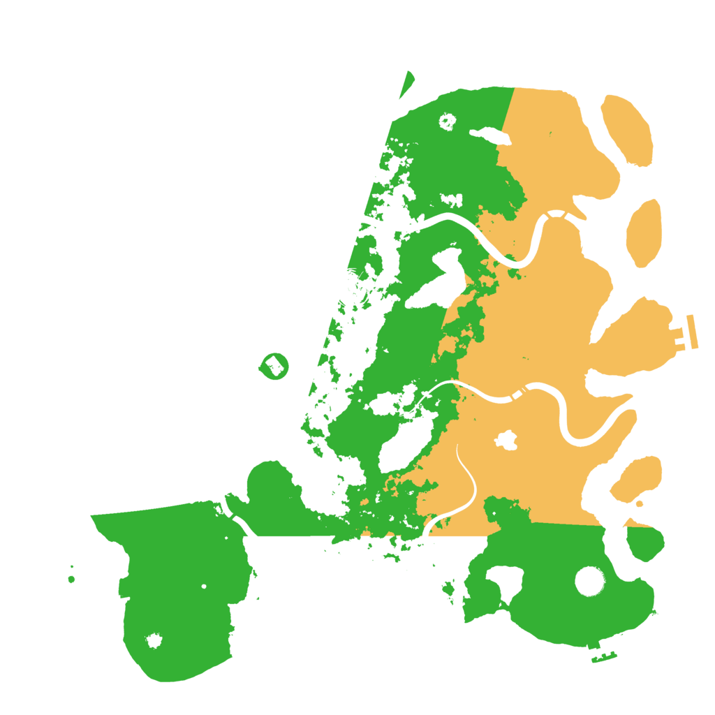 Biome Rust Map: Procedural Map, Size: 4250, Seed: 940945747