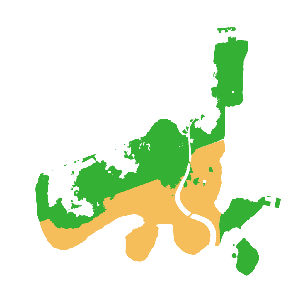 Biome Rust Map: Procedural Map, Size: 2500, Seed: 673140514