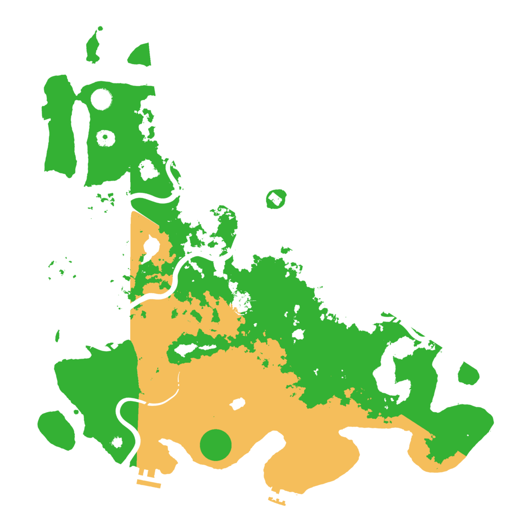 Biome Rust Map: Procedural Map, Size: 4350, Seed: 2102025